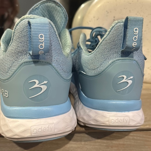 Blue Athletic Sneakers with White Midsole - Picture 8 of 9